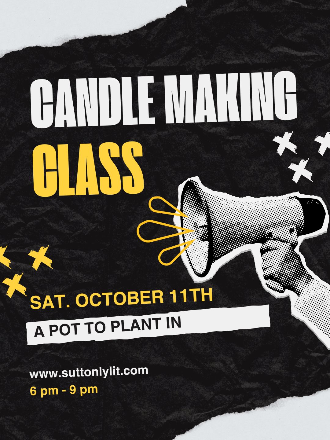 October 11th Candle Making Class